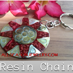 resin shells key chain rings bali shop