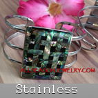 cuff stainless steels bracelets with shells